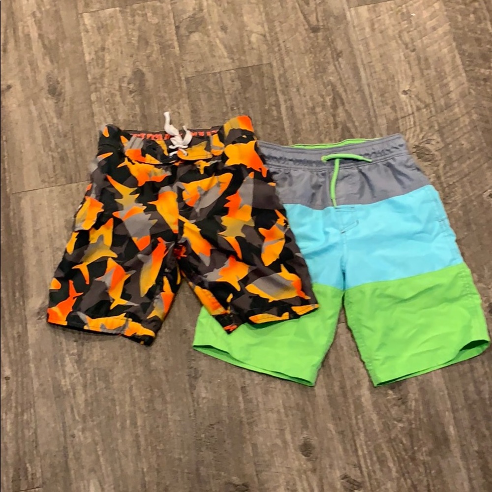 2 Pair Boys Swim Trunks
